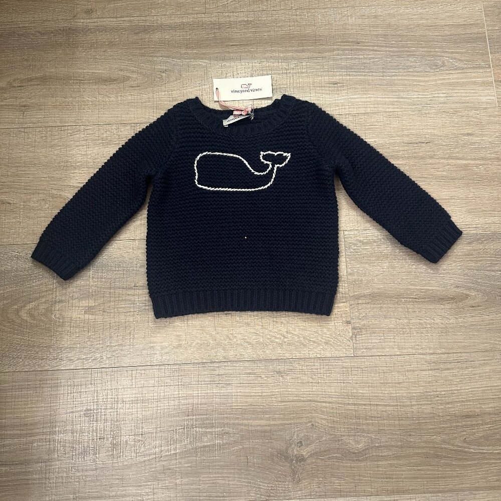 Vineyard Vines Baby Embroidered Whale Sweater